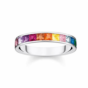 THOMAS SABO prsten Colourful stones silver TR2403-477-7