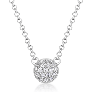 SOFIA stříbrný náhrdelník zirkonový kruh CONZB108347