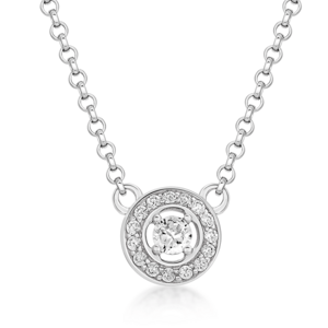SOFIA stříbrný náhrdelník zirkonový kruh CONZB108346