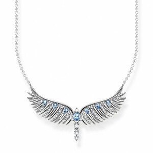 THOMAS SABO přívěsek Phoenix wing with blue stones silver KE2167-644-1-L45