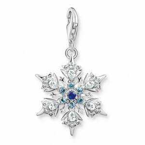 THOMAS SABO přívěsek charm Snowflake with blue stones 1902-945-7