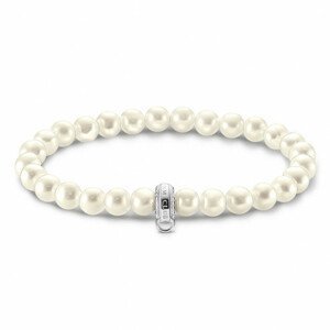 THOMAS SABO náramek na charm Pearls silver X0284-082-14