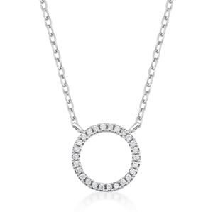 SOFIA stříbrný náhrdelník kruh karma CONZB110235