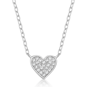 SOFIA stříbrný náhrdelník pavé srdce CONZB110227