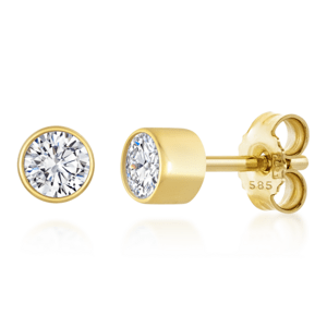 SOFIA DIAMONDS zlaté náušnice s diamanty 2 x 0,075 ct UDER26660Y-H-I1