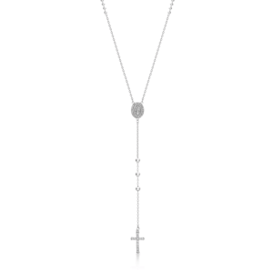 SOFIA stříbrný růžencový náhrdelník CONZB80772