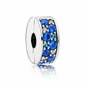 PANDORA korálek Modrá mozaiková zářivá elegance 791817NSBMX