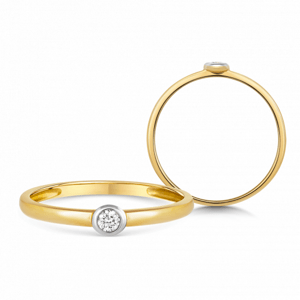SOFIA DIAMONDS zlatý zásnubní prsten s diamantem 0,05 ct GEMBG23733-13