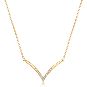 SOFIA zlatý náhrdelník s diamanty 0,059 ct GEMCS29408-24