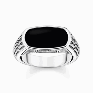 THOMAS SABO prsten Black onyx silver TR2429-507-11