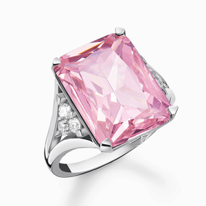 THOMAS SABO prsten Pink and white stones TR2339-051-9