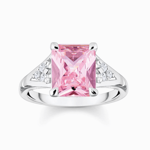 THOMAS SABO prsten Pink and white stones TR2362-051-9