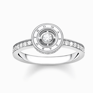 THOMAS SABO prsten circle with white stones pavé TR2255-051-14