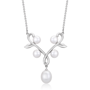 SOFIA stříbrný náhrdelník s perlami WWPS170015N-1