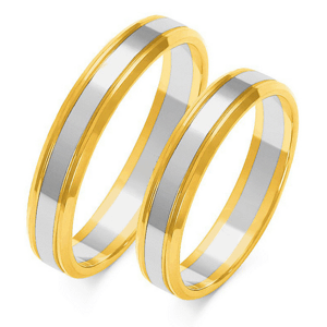 SOFIA zlatý pánský snubní prsten ZSA-206MYG+WG