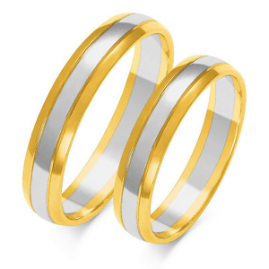 SOFIA zlatý pánský snubní prsten ZSA-210MYG+WG