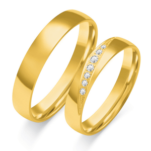 SOFIA zlatý pánský snubní prsten ZSC-124MYG