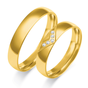 SOFIA zlatý pánský snubní prsten ZSC-125MYG