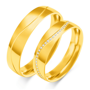 SOFIA zlatý pánský snubní prsten ZSC-130MYG
