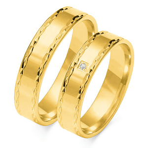 SOFIA zlatý dámský snubní prsten ZSO-100WYG