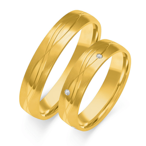 SOFIA zlatý dámský snubní prsten ZSO-305WYG
