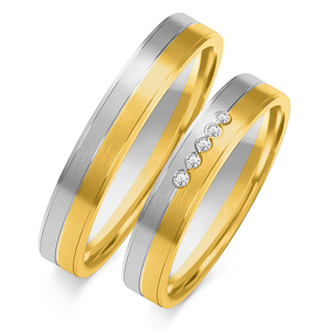 SOFIA zlatý pánský snubní prsten ZSOE-163MYG+WG