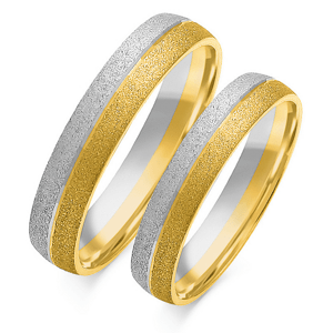 SOFIA zlatý pánský snubní prsten ZSOE-183MYG+WG