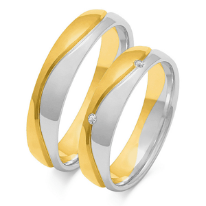SOFIA zlatý pánský snubní prsten ZSOE-244MYG+WG