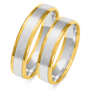 SOFIA zlatý pánský snubní prsten ZSOE-265MYG+WG