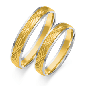 SOFIA zlatý dámský snubní prsten ZSOE-302WYG+WG