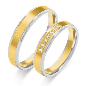 SOFIA zlatý dámský snubní prsten ZSOE-375WYG+WG