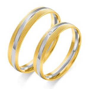 SOFIA zlatý pánský snubní prsten ZSOE-376MYG+WG