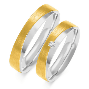 SOFIA zlatý dámský snubní prsten ZSOP-9WYG+WG