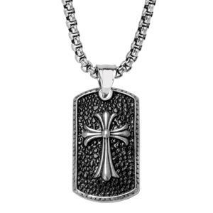 FRANK 1967 pánský náhrdelník s křížem FR7FN-0008