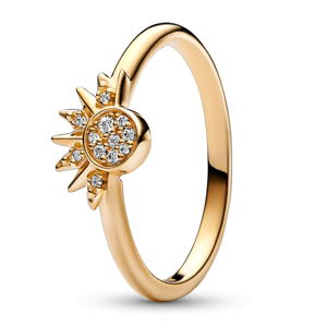 PANDORA pozlacený prsten Zářivé slunce 162674C01