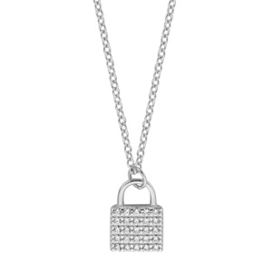 ESPRIT stříbrný náhrdelník se zámkem ESNL01811145