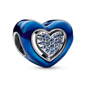 PANDORA korálek Modré srdce 792750C01
