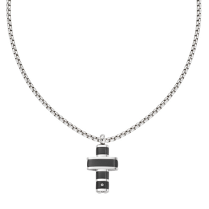AMEN ocelový náhrdelník kříž ACCL106