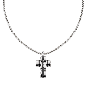 AMEN ocelový náhrdelník kříž ACCL245