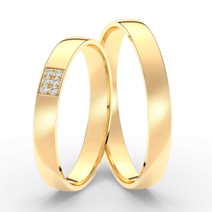 SOFIA zlatý pánský snubní prsten ML65-60/DX6-3MYG