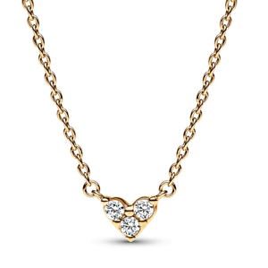 PANDORA pozlacený náhrdelník Zářivé srdce 363014C01-45