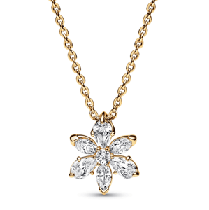 PANDORA pozlacený náhrdelník Třpytivý květ 362387C01-45