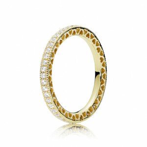 PANDORA pozlacený prsten 168655C01