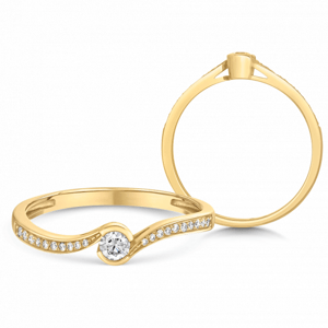 SOFIA DIAMONDS zlatý zásnubní prsten s brilianty CK50004491250