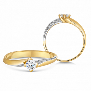 SOFIA zlatý zásnubní prsten ZODLR210110XL1
