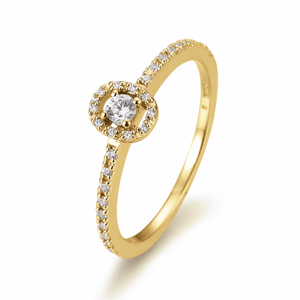 SOFIA DIAMONDS Prsten 14 k žluté zlato s diamanty 0,22 ct BE41/05801-Y