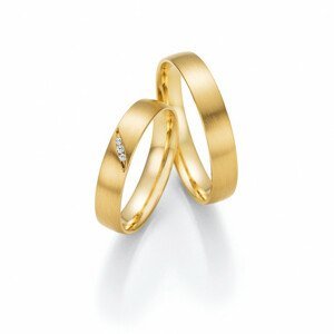 HONEYMOON zlaté snubní prsteny 66/61130-040YG+66/61140-040YG