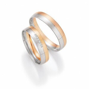 HONEYMOON zlaté snubní prsteny 66/43150-045WG+66/43160-045WG