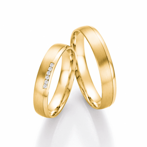 HONEYMOON zlaté snubní prsteny 66/41050-040YG+66/41060-040YG