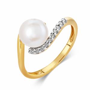 SOFIA zlatý prsten s perlou GVRD14996UPY4